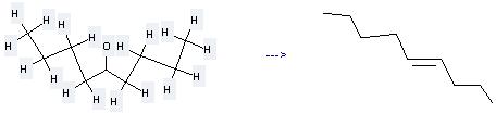 trans-4-Nonene can be prepared by nonan-5-ol by heating. 